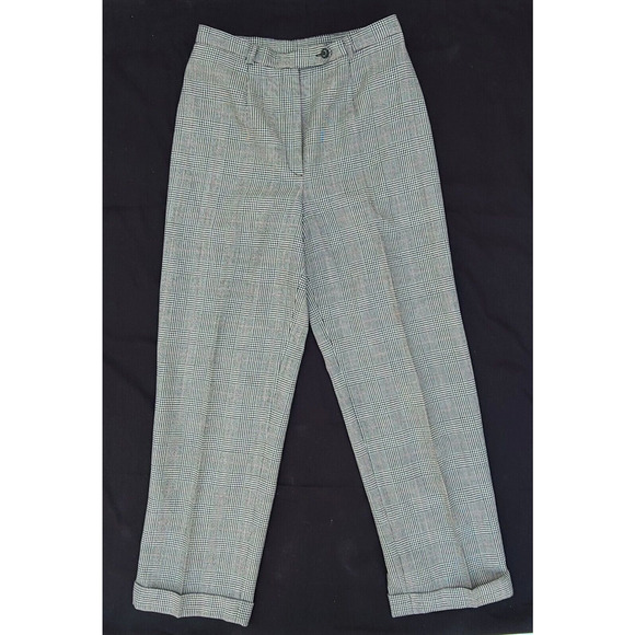 Conrad C Collection Plaid Lined Women's 100% Wool Pants Dress Slacks Size 10 - Picture 1 of 5